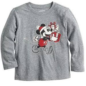Disney Jumping Beans Mickey Christmas Shirt - 2T